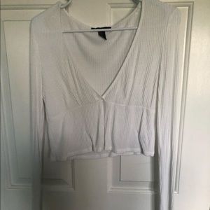 Long sleeve crop top